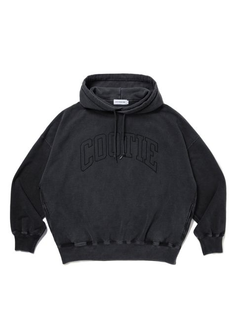 Pigment Dyed Open End Yarn Sweat Hoodie / BLACK /  ピグメントパーカー / CTE-25A312
