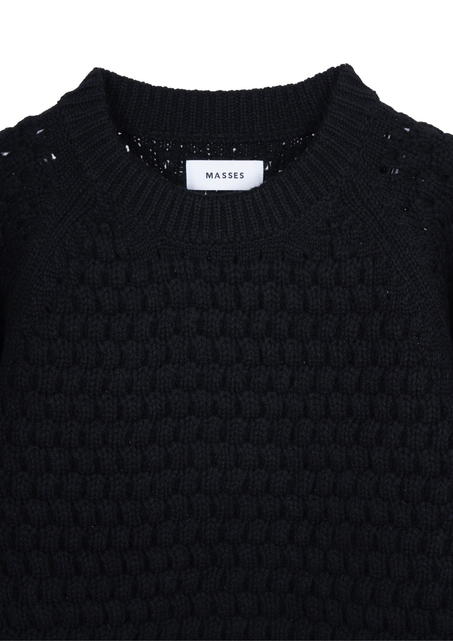 SWEATER POPCORN / BLACK / フィッシャーマンニット