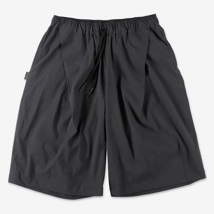 NYLON BAGGY LONG SHORTS  | CHARCOAL