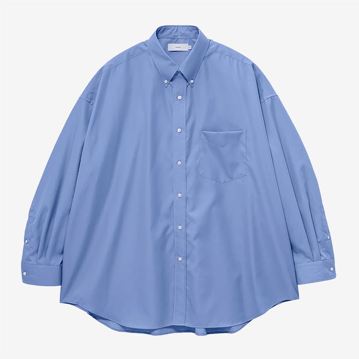 Easy Care Poplin L/S Oversized B.D Shirt / Blue