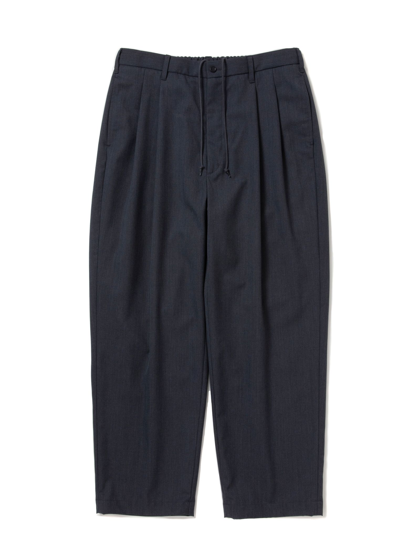T/W Saxony 2 Tuck Wide Easy Trousers / GRAY /  2タックイージーパンツ / CTE-25A107