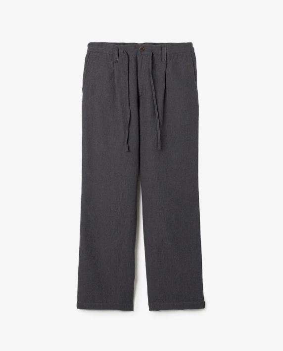LABORER EASY TROUSERS WOOL COTTON TWILL / HEATHER CHARCOAL / トラウザーズ