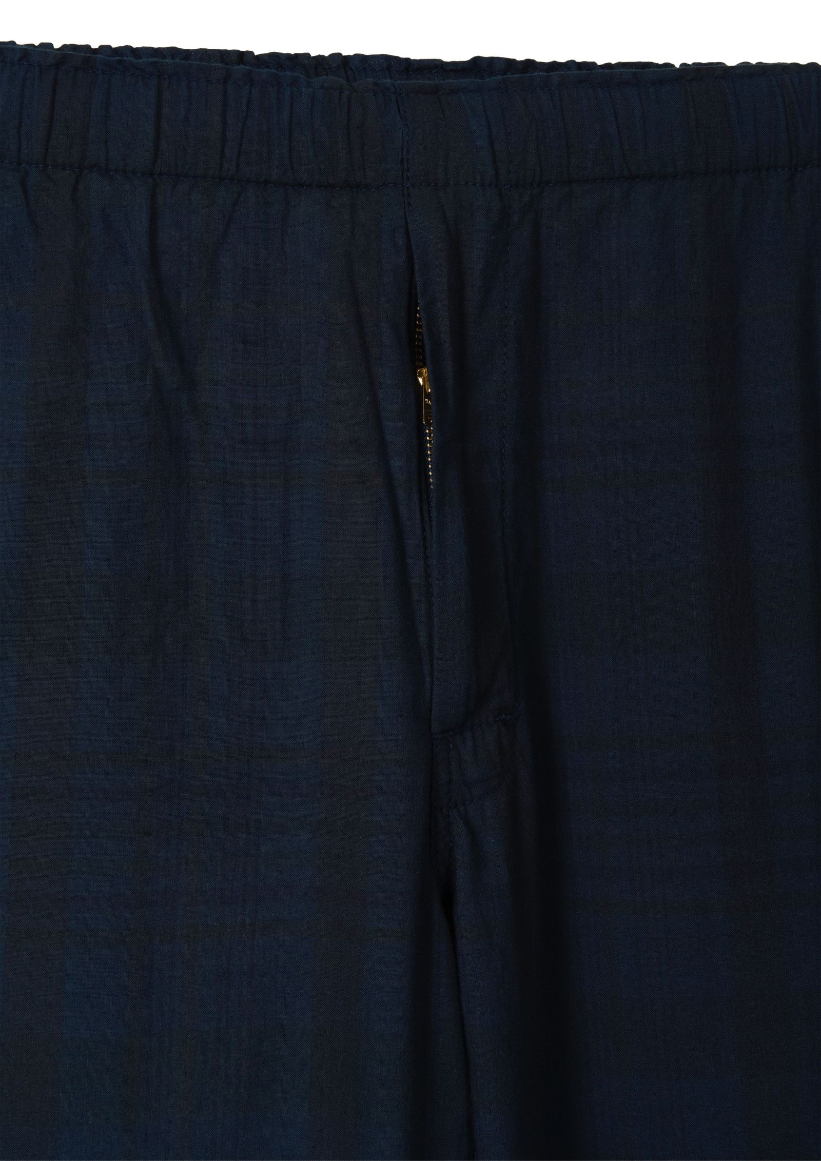 MADRAS DYED PANTS / NAVY / チェックパンツ