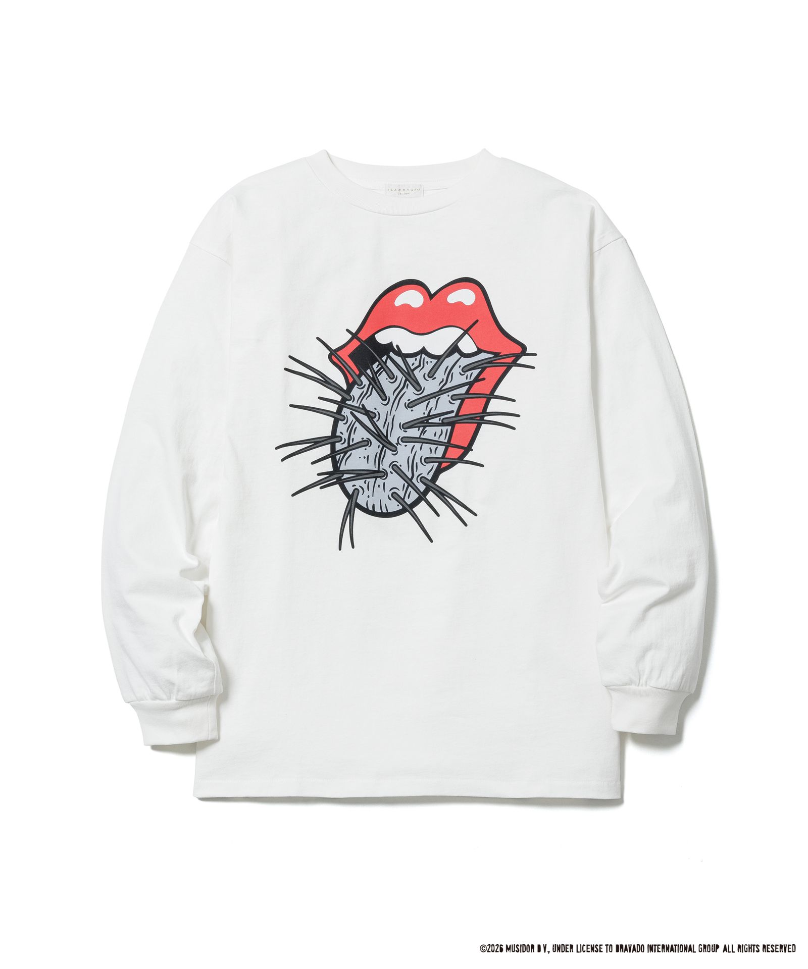 CACTUS TONGUE L/S T-SHIRT(The Rolling Stones) / WHITE / プリント ティーシャツ / The Rolling Stones