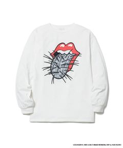 CACTUS TONGUE L/S T-SHIRT(The Rolling Stones) / WHITE / プリント ティーシャツ / The Rolling Stones