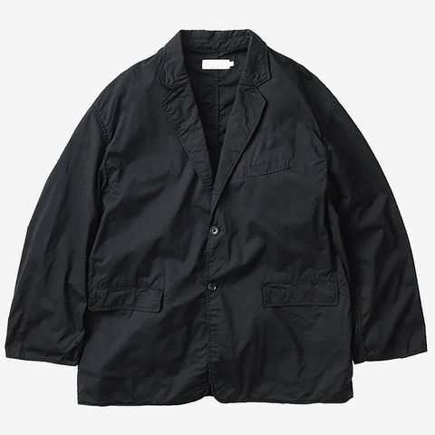 Garment Dyed Typewritter Oversized Jacket / Black