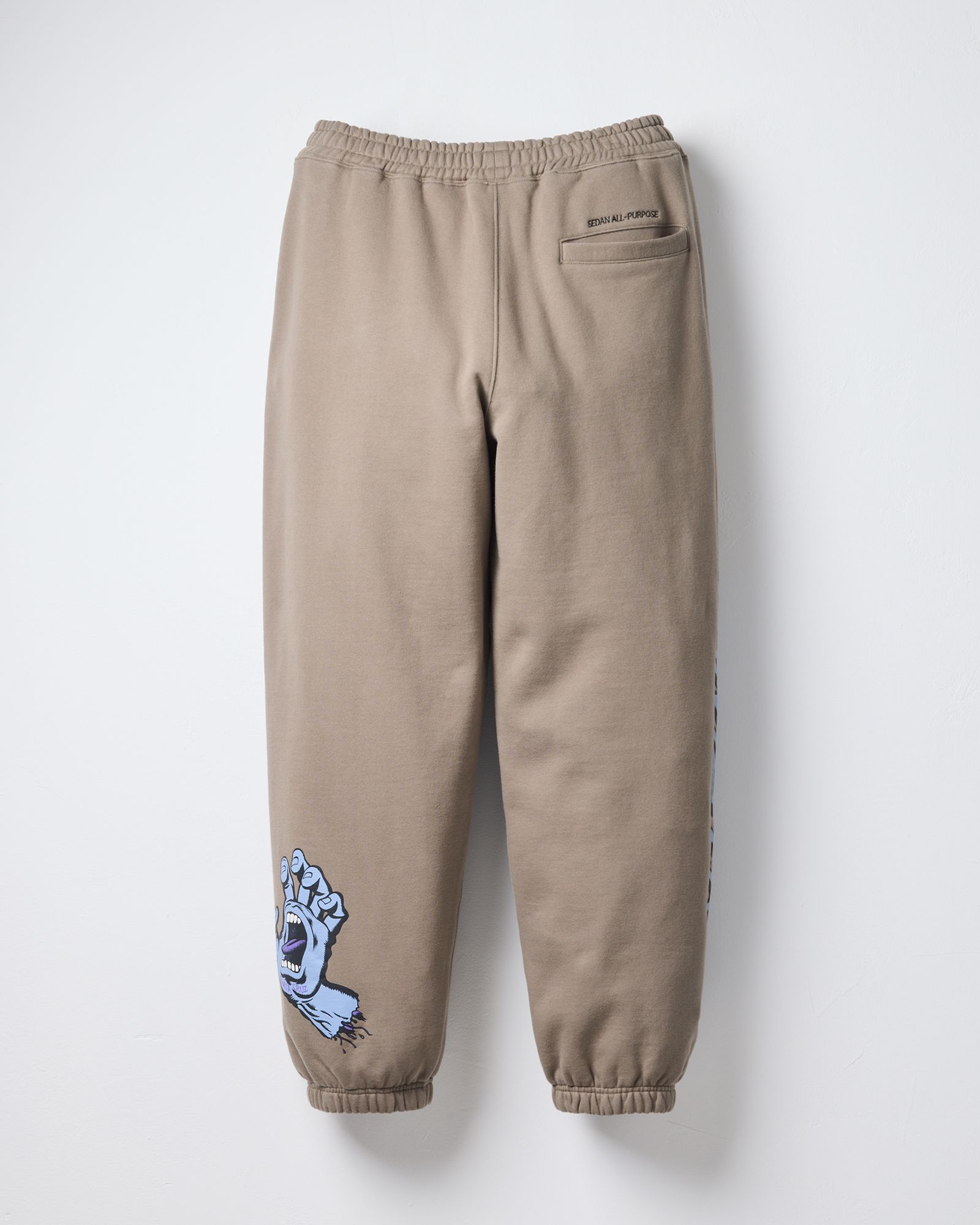 SANTA CRUZ / SCREAMING HAND SWEATPANTS / Taupe Grey