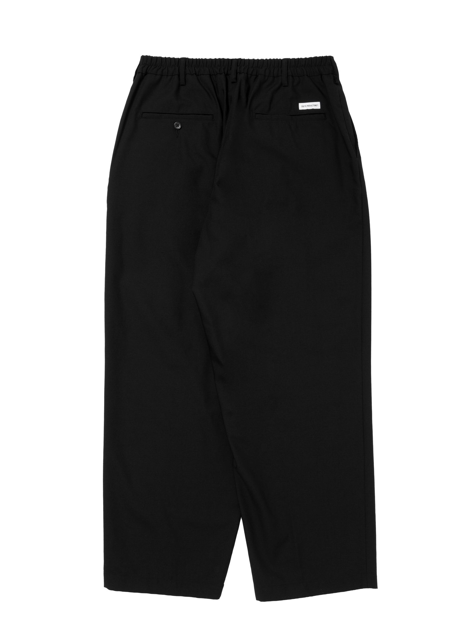 T/W Twill 2 Tuck Wide Easy Trousers / BLACK /  ツータックイージートラウザーズ / CTE-25S106