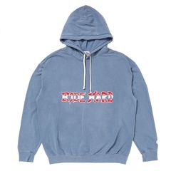 RIDE HARD HOODIE / BLUE GRAY / パーカー