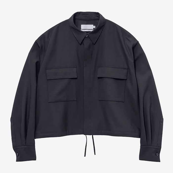Women / Wool Ripstop Shirt Blouson / Black