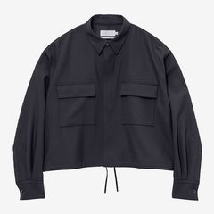 Women / Wool Ripstop Shirt Blouson / Black