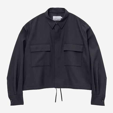 Women / Wool Ripstop Shirt Blouson / Black