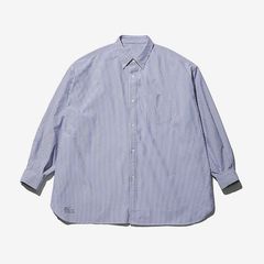 DRY OXFORD CORPORATE L/S B.D SHIRT / BLUE STRIPE