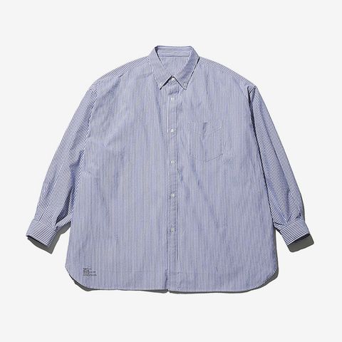 DRY OXFORD CORPORATE L/S B.D SHIRT / BLUE STRIPE