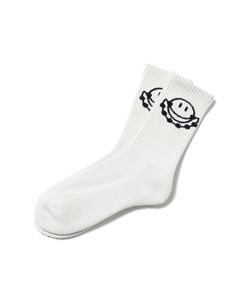 "SMILE" SOX / WHITE / スポーツリブソックス / FS1982
