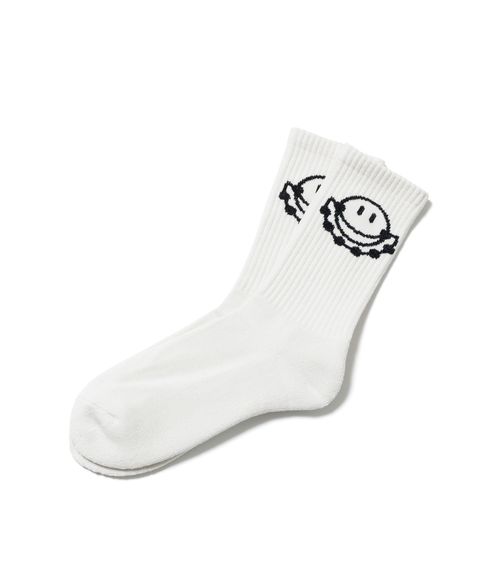 "SMILE" SOX / WHITE / スポーツリブソックス / FS1982