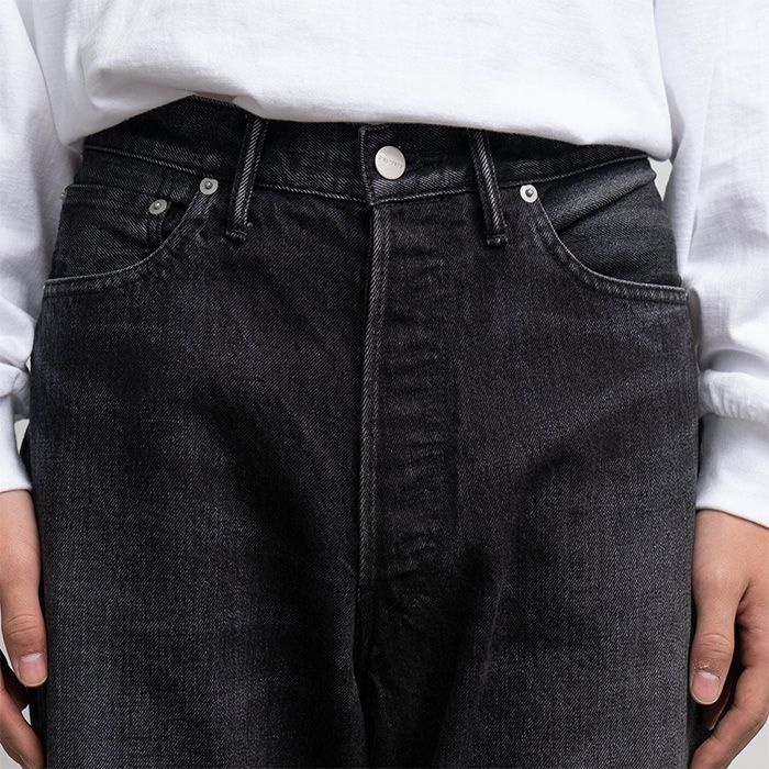 パンツ Wide Straight Pants dark fade Graphpaper - Selvage Denim Five Pocket Wide Straight Pants