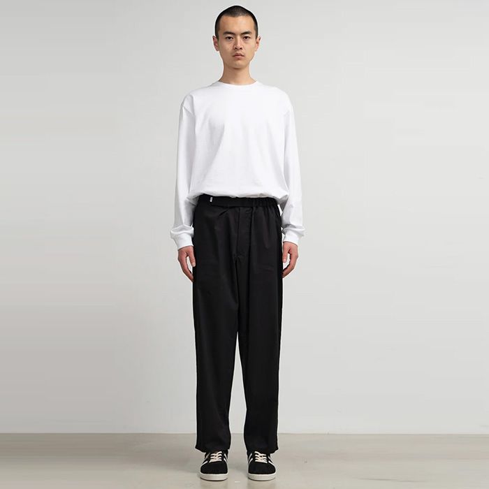 Solotex Twill Wide Tapered Chef Pants / BLACK