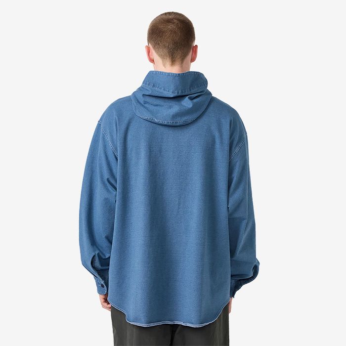 Mountain Hooded Shirt / IB(Indigo Bleach)