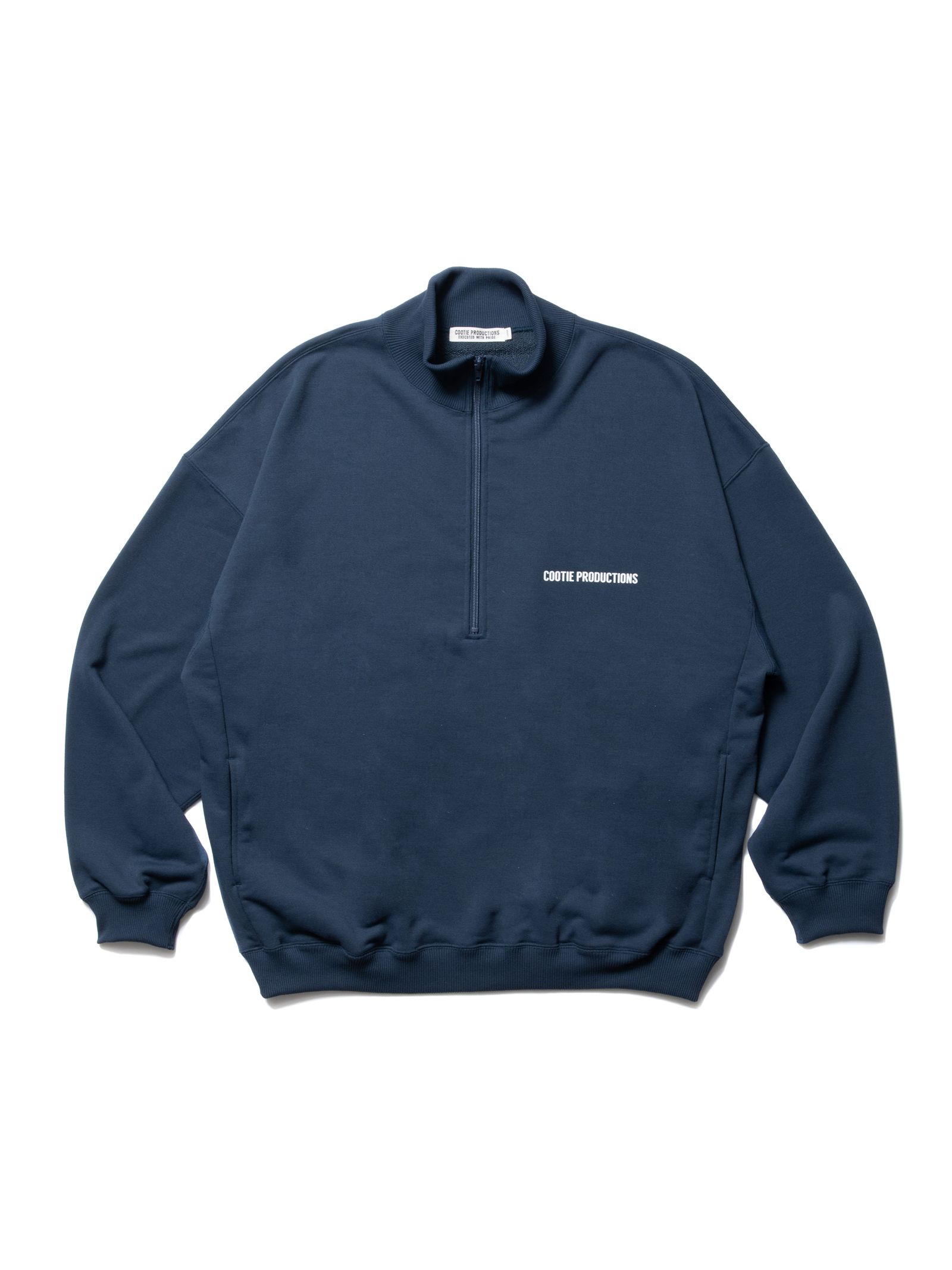 COOTIE PRODUCTIONS - Dry Tech Sweat Half Zip Pullover / NAVY