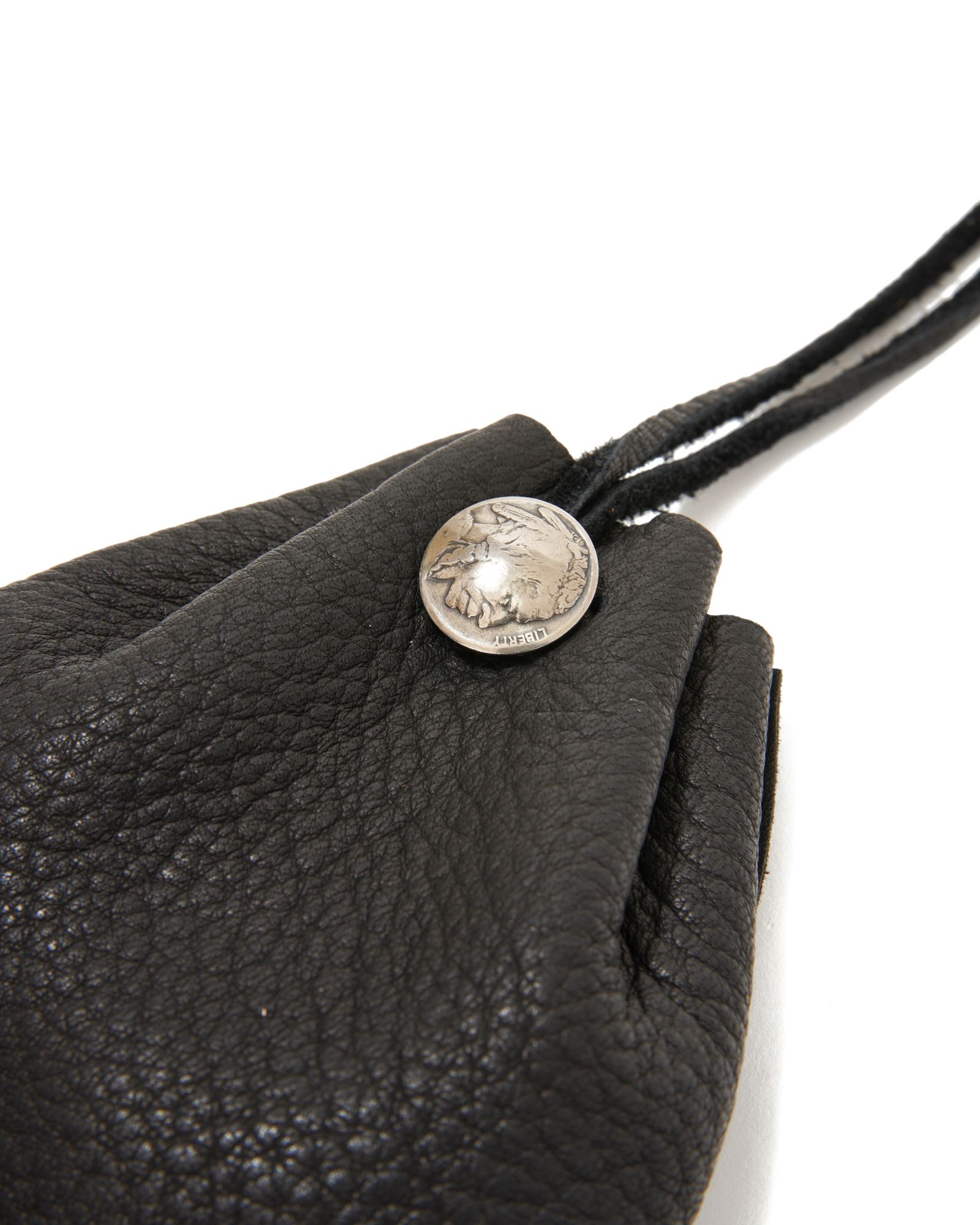 DEER SKIN DRAWSTRING / BLACK