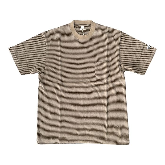 Horizontal Striped S/S Tee / Gun Smoke Striped