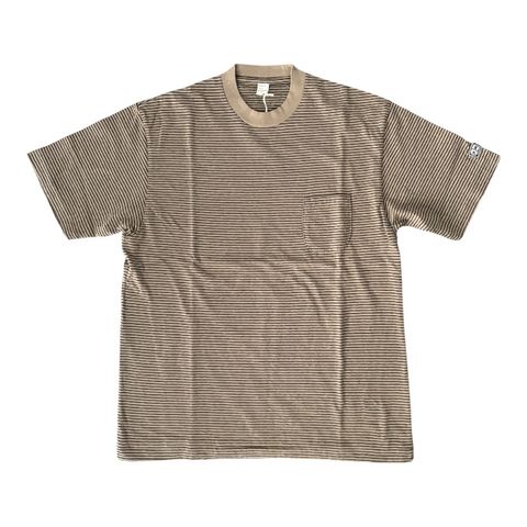 Horizontal Striped S/S Tee / Gun Smoke Striped