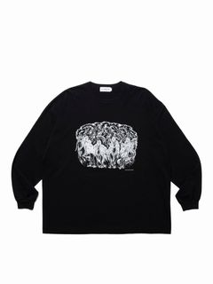Print L/S Tee (Magical Design®) / BLACK /  コラボレーションL/Sティーシャツ