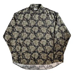 BUDS PAISLEY REGULAR COLLAR SHIRT  / BLACK / 総柄シャツ