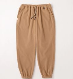 WIDE FLEECE PANTS / Beige