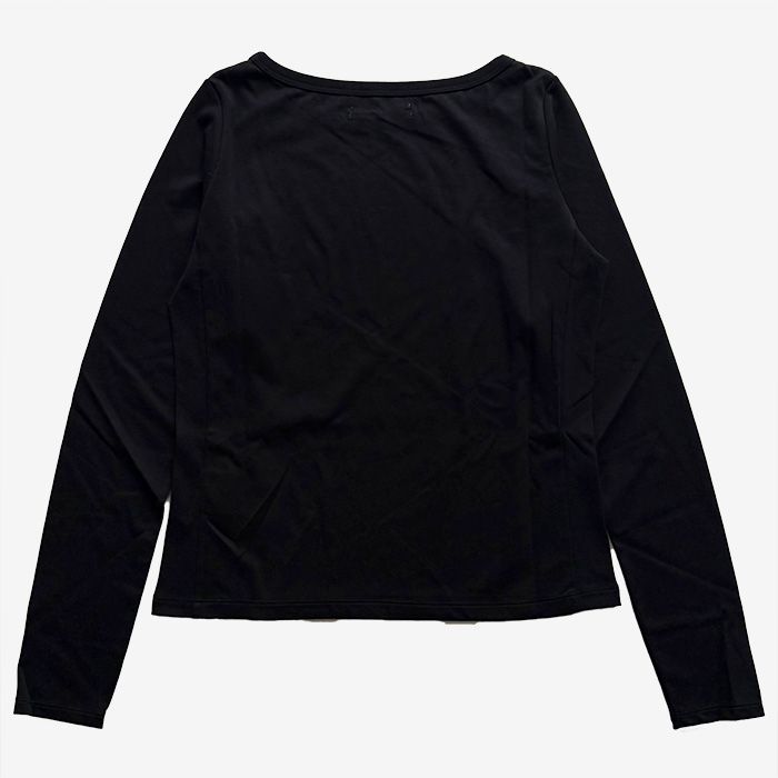 Women / Brushed Mockrody L/S Boat Neck Tee / Black