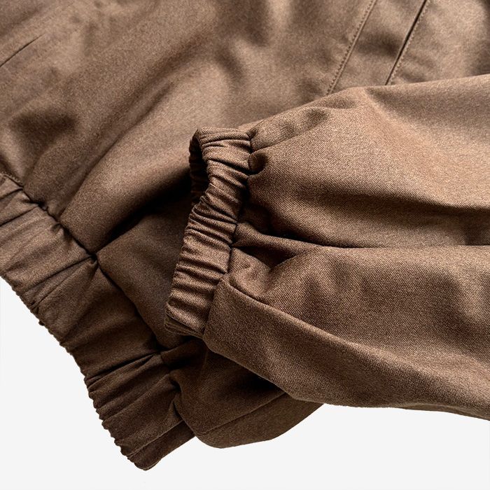 Women / Fine Wool Saxony Balloon Jacket / Brown