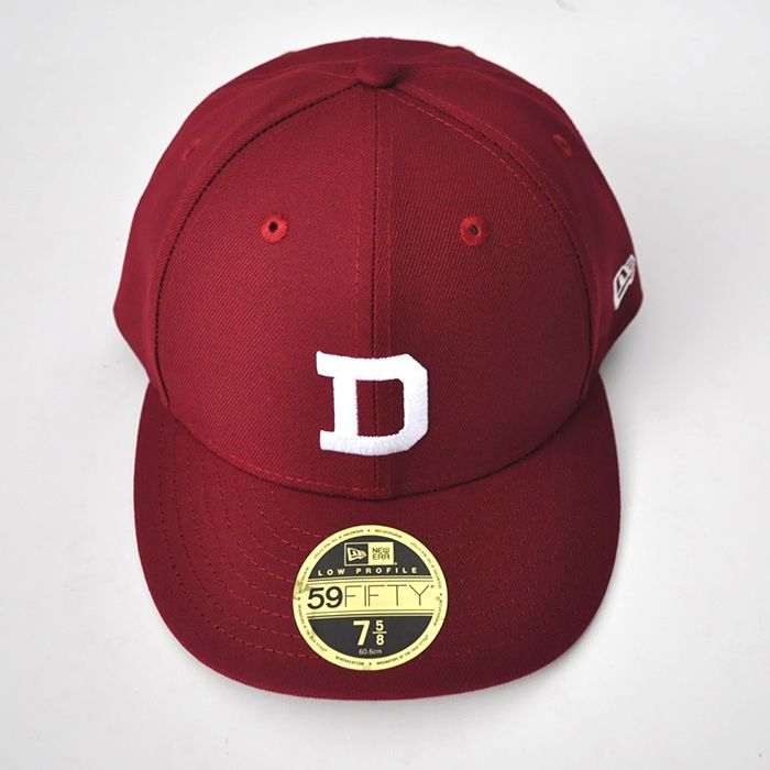 LETTERED LP 59FIFTY NEW ERA / BURGUNDY - 7 3/8