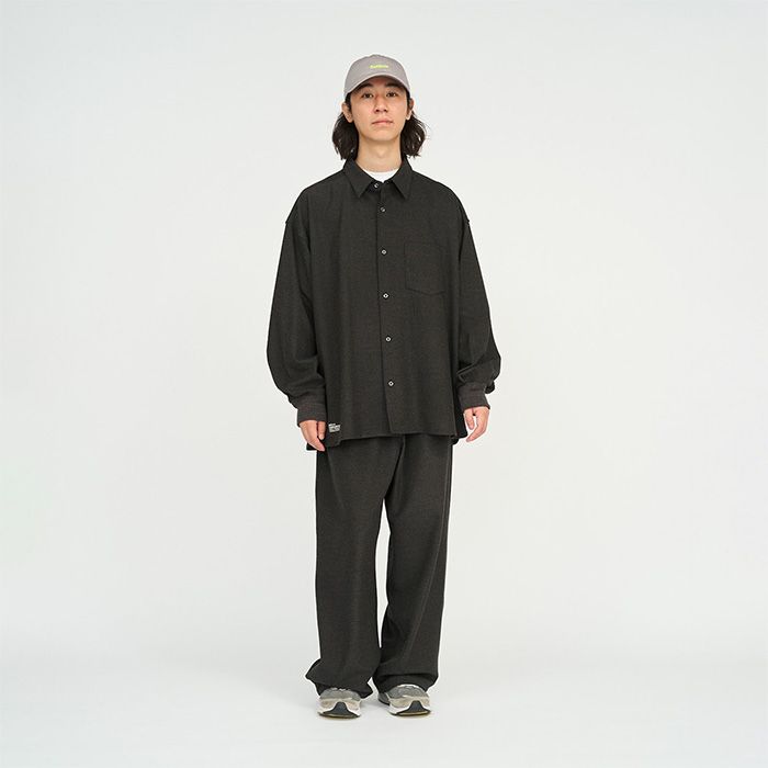 PRESWARMⓇ RIBBED CUFF SHIRT / BLACK