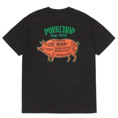 PORK BACK TEE / BLACK×GROR / プリント ティーシャツ