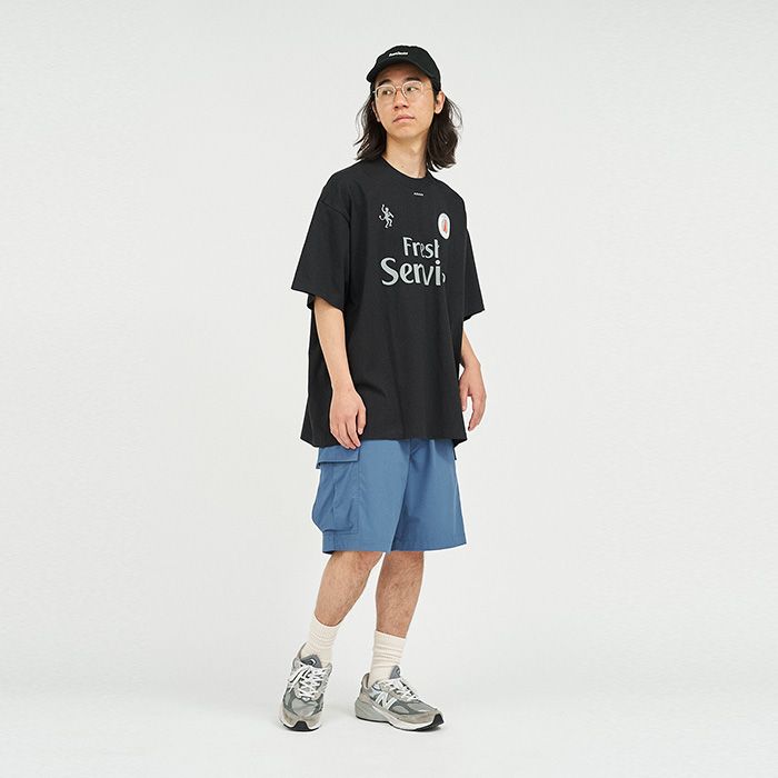 FreshService - CORPORATE PRINTED S/S TEE ”FOOTBALL” / BLACK