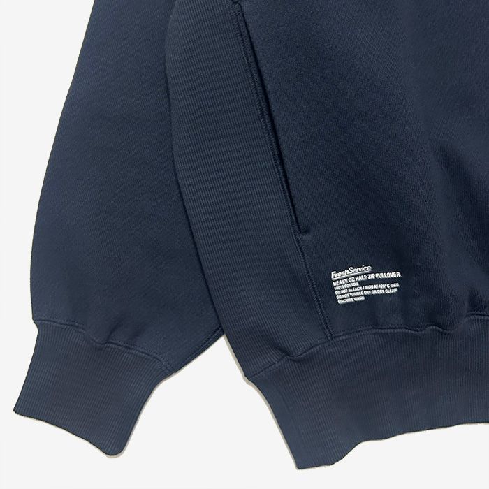 HEAVY OZ HALF ZIP PULLOVER / NAVY