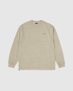 PIGMENT DYED L/S TEE / MARBLE STONE