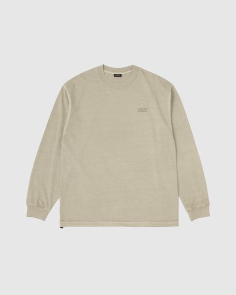 PIGMENT DYED L/S TEE / MARBLE STONE