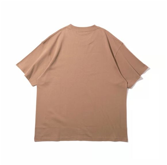 Round Logo Tee / Latte /  シルクスクリーンプリントティー