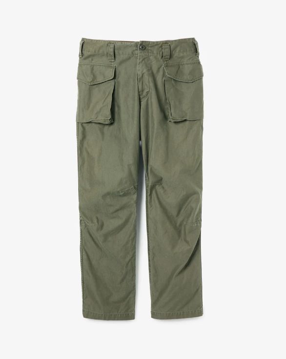 TROOPER 4P TROUSERS COTTON BACK SATIN VW / OLIVE / カーゴトラウザーズ