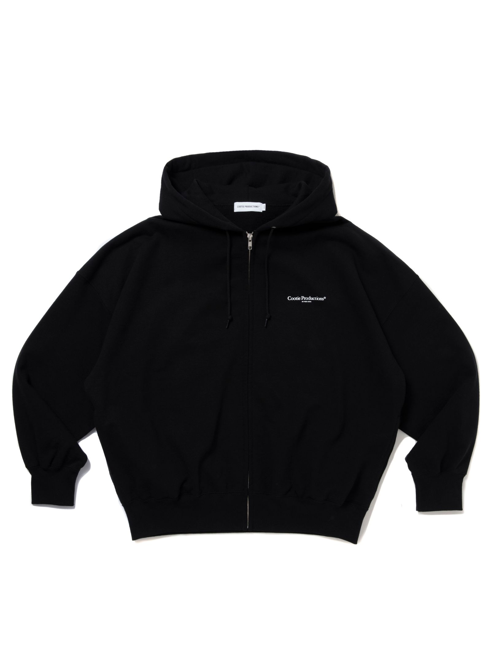 Plain Sweat Zip Hoodie / BLACK /  ジップパーカー