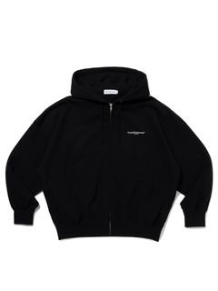 Plain Sweat Zip Hoodie / BLACK /  ジップパーカー