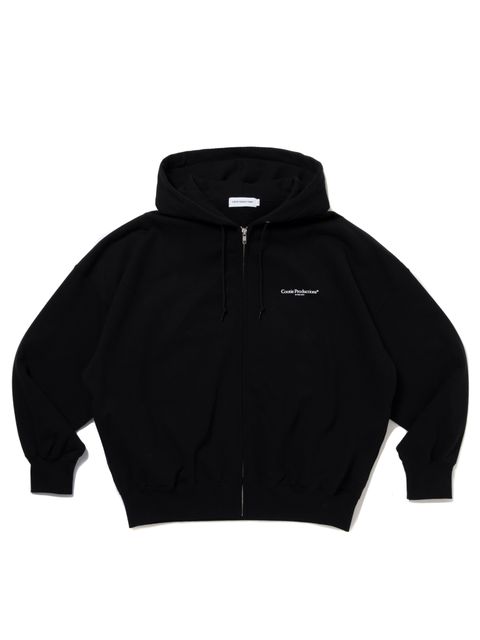 Plain Sweat Zip Hoodie / BLACK /  ジップパーカー