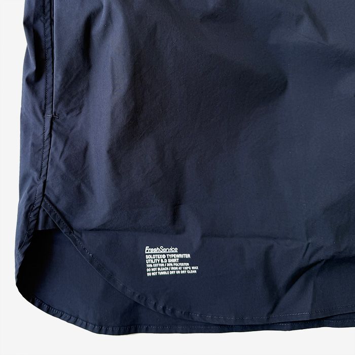 SOLOTEXⓇ TYPEWRITER UTILITY S/S B.D SHIRT / NAVY