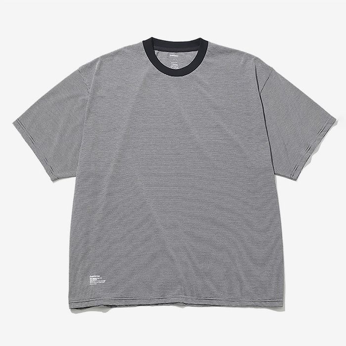MICRO BORDER S/S TEE / WHITE × BLACK