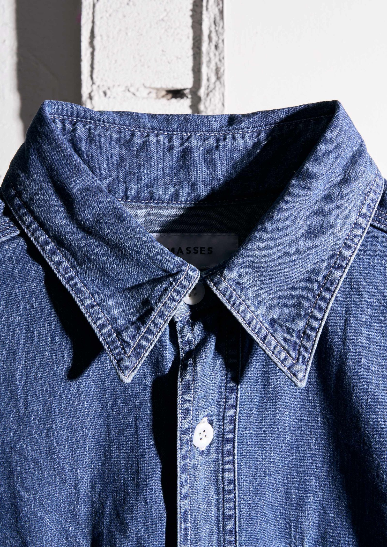 DENIM SHIRT B.WASH / INDIGO / デニム シャツ