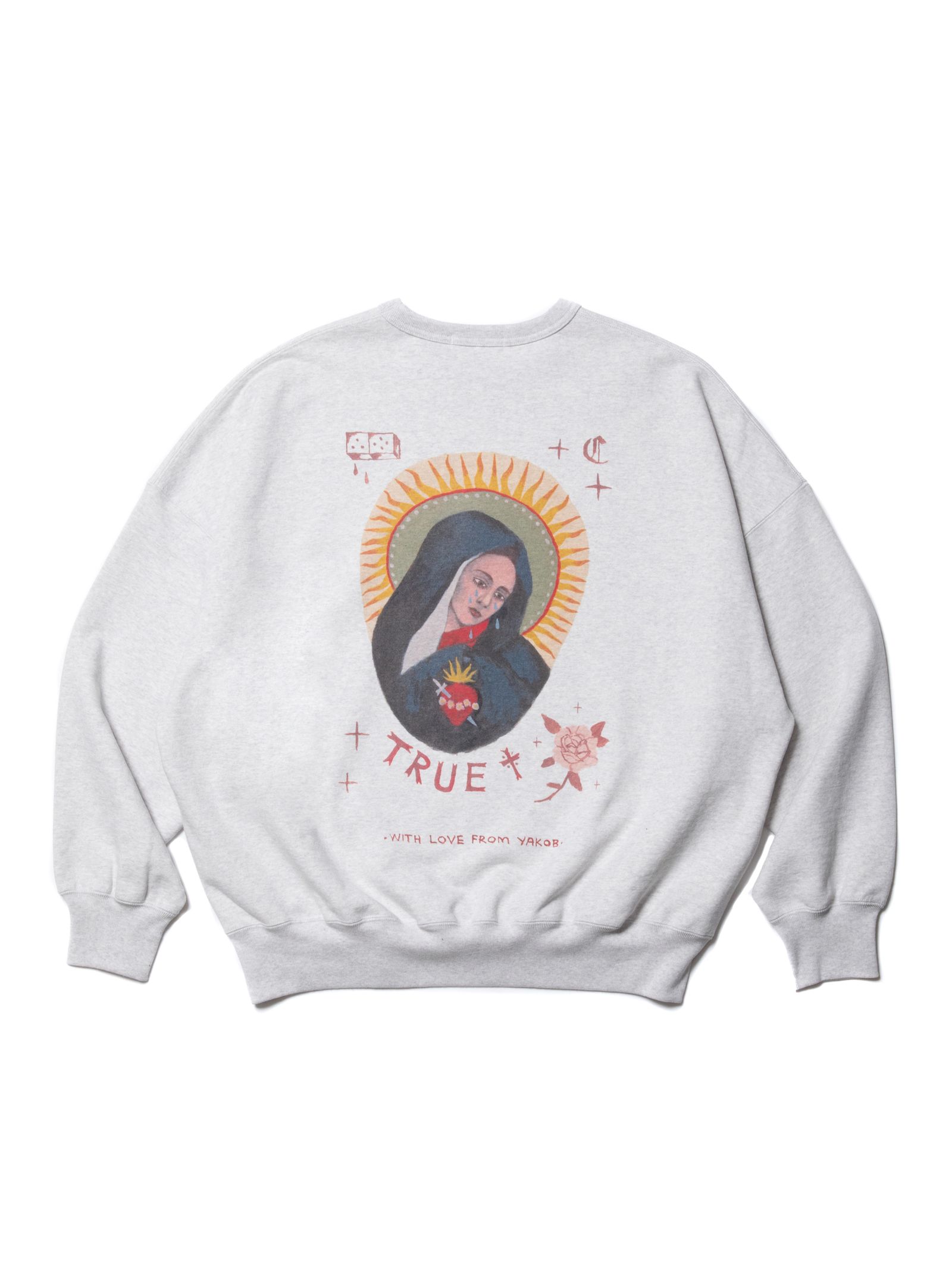 COOTIE PRODUCTIONS - Open End Yarn Sweat Crew (JESUS) / BLACK