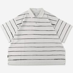 SIDE STRIPE BIG POLO | WHITE