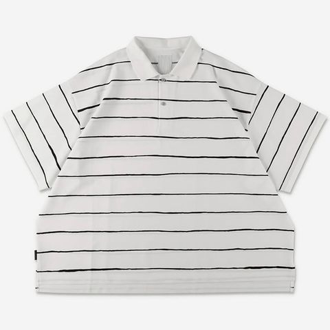 SIDE STRIPE BIG POLO | WHITE